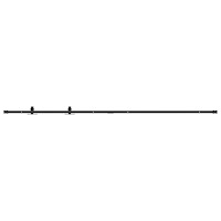 vidaXL Skjutdörrsbeslag för skåp 213 cm kolstål