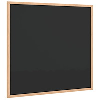 vidaXL Griffeltavla med ram i massiv furu svart 60x55 cm