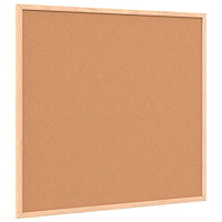 vidaXL Griffeltavla med ram i massiv furu svart 60x55 cm