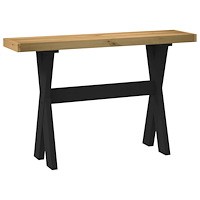 vidaXL Konsolbord NOAIN X-formade ben 120x30x75 cm massiv furu