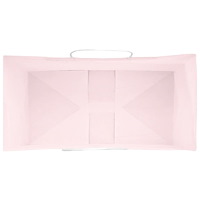 vidaXL Papperspåsar 50 st med handtag rosa 32x17x44 cm