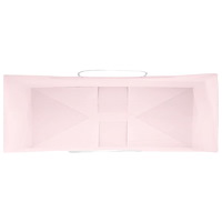vidaXL Papperspåsar 250 st med handtag rosa 45x17x48 cm