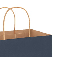 vidaXL Papperspåsar 50 st med handtag blå 18x8x22 cm