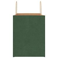 vidaXL Papperspåsar 250 st med handtag grön 32x22x28 cm