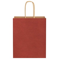 vidaXL Papperspåsar 50 st med handtag röd 18x8x22 cm