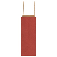 vidaXL Papperspåsar 50 st med handtag röd 18x8x22 cm