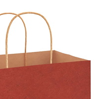 vidaXL Papperspåsar 50 st med handtag röd 18x8x22 cm