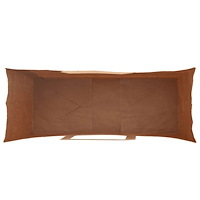 vidaXL Papperspåsar 50 st med handtag brun 45x17x48 cm