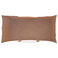 vidaXL Papperspåsar 250 st med handtag brun 18x8x22 cm