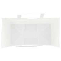 vidaXL Papperspåsar 250 st med handtag vit 21x11x28 cm