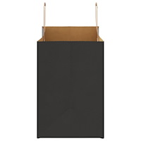 vidaXL Papperspåsar 250 st med handtag svart 32x17x25 cm