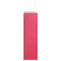 vidaXL Papperspåsar 250 st med handtag rosa 21x11x36 cm