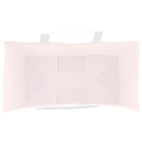 vidaXL Papperspåsar 250 st med handtag rosa 21x11x36 cm