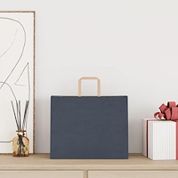 vidaXL Papperspåsar 50 st med handtag blå 32x22x24 cm