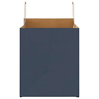 vidaXL Papperspåsar 50 st med handtag blå 32x22x24 cm