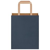 vidaXL Papperspåsar 250 st med handtag blå 18x8x22 cm