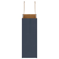 vidaXL Papperspåsar 250 st med handtag blå 18x8x22 cm