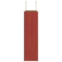 vidaXL Papperspåsar 50 st med handtag röd 32x12x42 cm