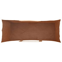 vidaXL Papperspåsar 50 st med handtag röd 32x12x42 cm