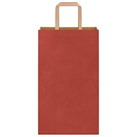 vidaXL Papperspåsar 250 st med handtag röd 21x11x36 cm