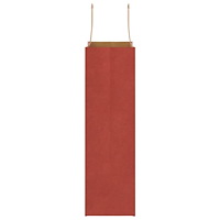 vidaXL Papperspåsar 250 st med handtag röd 21x11x36 cm