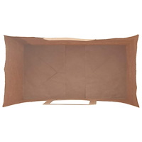 vidaXL Papperspåsar 250 st med handtag röd 21x11x36 cm
