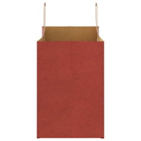 vidaXL Papperspåsar 250 st med handtag röd 32x17x25 cm