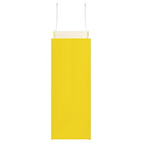 vidaXL Papperspåsar 250 st med handtag gul 21x11x28 cm