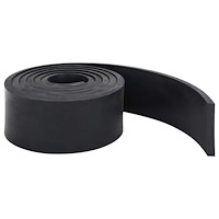 vidaXL Gummikant för snöplog svart 250x8x1 cm