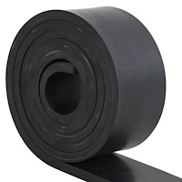 vidaXL Gummikant för snöplog svart 250x8x1 cm
