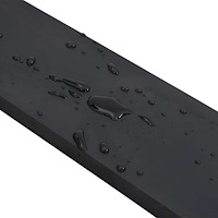 vidaXL Gummikant för snöplog svart 250x8x1 cm