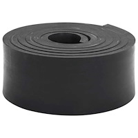 vidaXL Gummikant för snöplog svart 300x8x1 cm