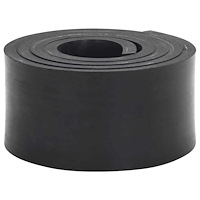 vidaXL Gummikant för snöplog svart 150x10x1 cm
