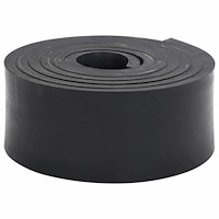 vidaXL Gummikant för snöplog svart 250x10x1 cm