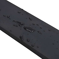 vidaXL Gummikant för snöplog svart 250x10x1 cm
