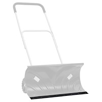 vidaXL Gummikant för snöplog svart 250x10x1 cm