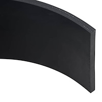 vidaXL Gummikant för snöplog svart 200x15x1 cm