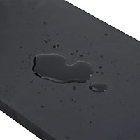 vidaXL Gummikant för snöplog svart 200x15x1 cm