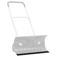 vidaXL Gummikant för snöplog svart 200x15x1 cm