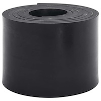 vidaXL Gummikant för snöplog svart 250x15x1 cm