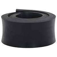 vidaXL Gummikant för snöplog svart 80x8x2 cm