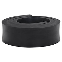 vidaXL Gummikant för snöplog svart 150x8x2 cm