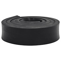vidaXL Gummikant för snöplog svart 250x10x2 cm