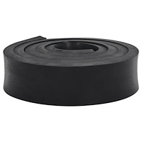 vidaXL Gummikant för snöplog svart 300x10x2 cm
