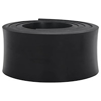 vidaXL Gummikant för snöplog svart 250x15x2 cm