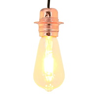 vidaXL Lamphållare 2 st roséguld E27