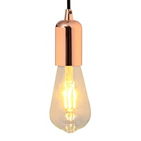 vidaXL Lamphållare 2 st roséguld E27