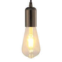 vidaXL Lamphållare 2 st blank svart E27