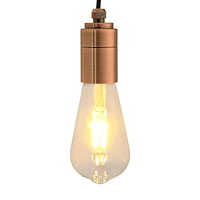 vidaXL Lamphållare 2 st Röd Brons E27