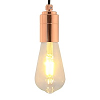 vidaXL Lamphållare 2 st roséguld E27